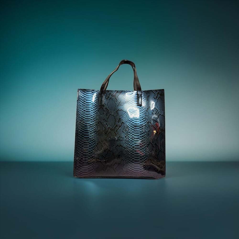 Ted Baker London Iridescent Snakeskin Print Tote Bag